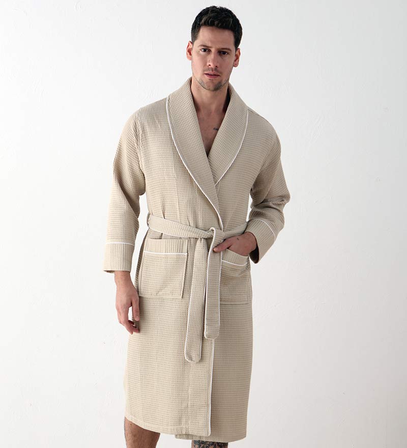 Men's Luxury Waffle Hotel Robe-0