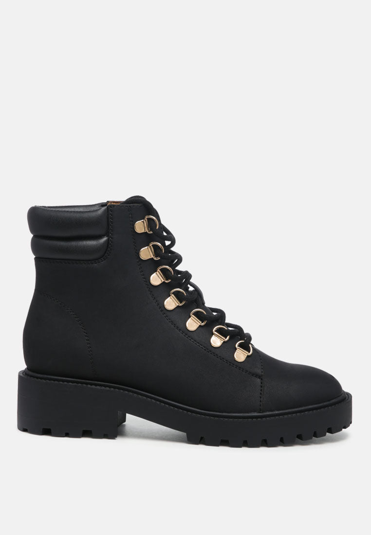 shirly soft leather lace-up boots-0