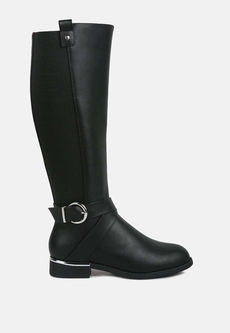 snowd belt embellished knee high boots-6