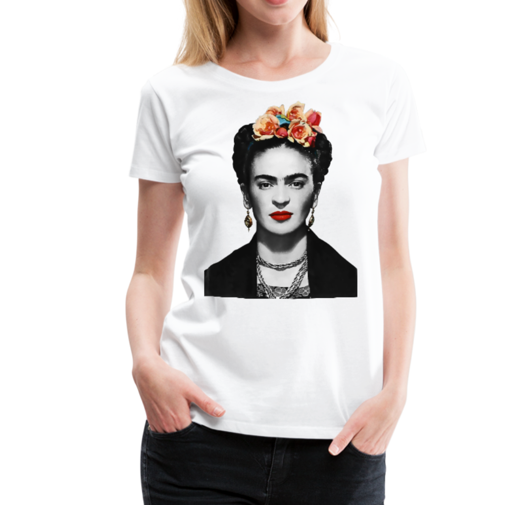 Frida Kahlo With Flowers Poster Artwork T-Shirt - Scarvesnthangs