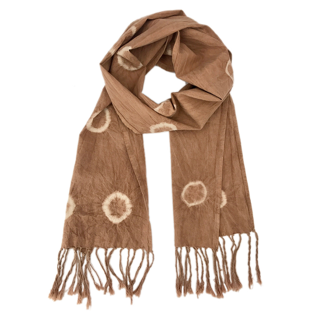 Almond Tie Dyed Circle Scarf-0