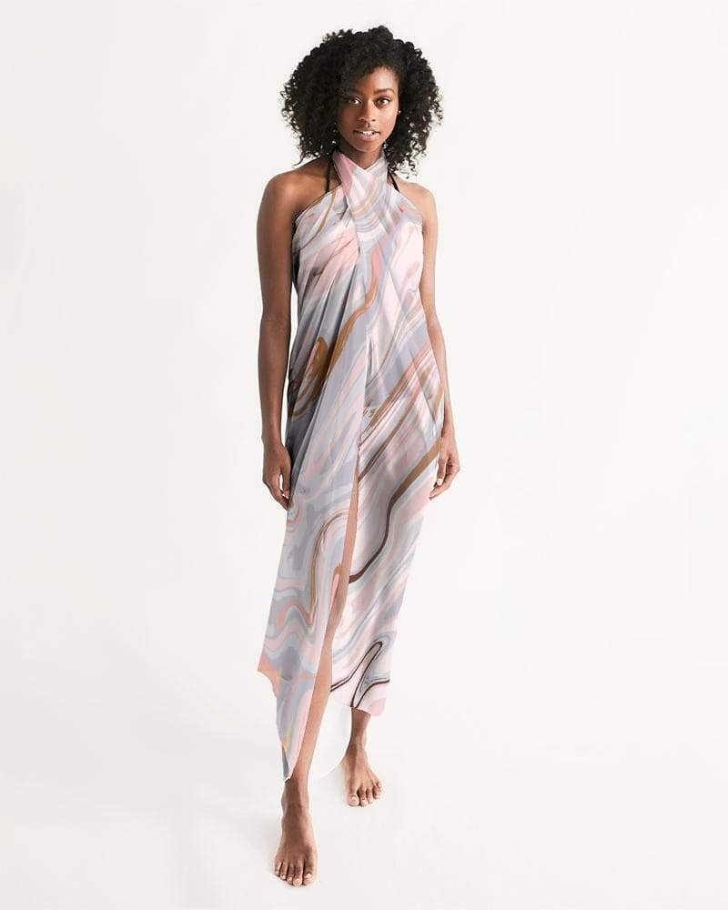 Sheer Love Marble Swimsuit Cover Up - Scarvesnthangs