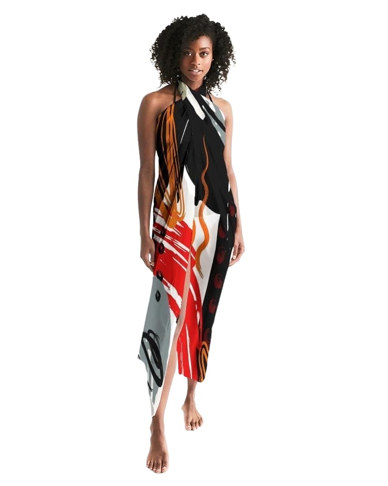 Sheer Sarong Swimsuit Cover Up Wrap / Circular Multicolor - Scarvesnthangs