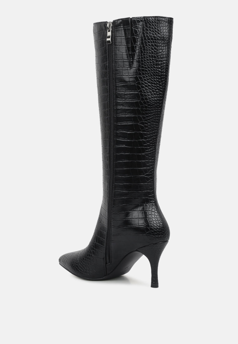 uptown pointed mid heel calf boots-7