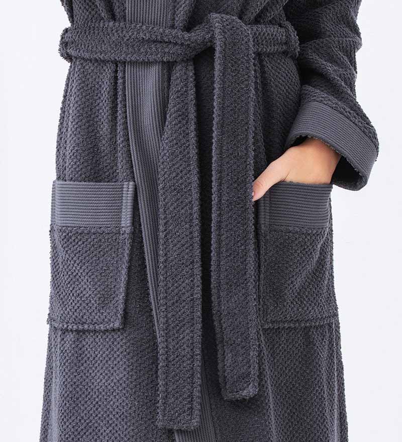 Women's Hooded Turkish Cotton Terry Cloth Robe-44