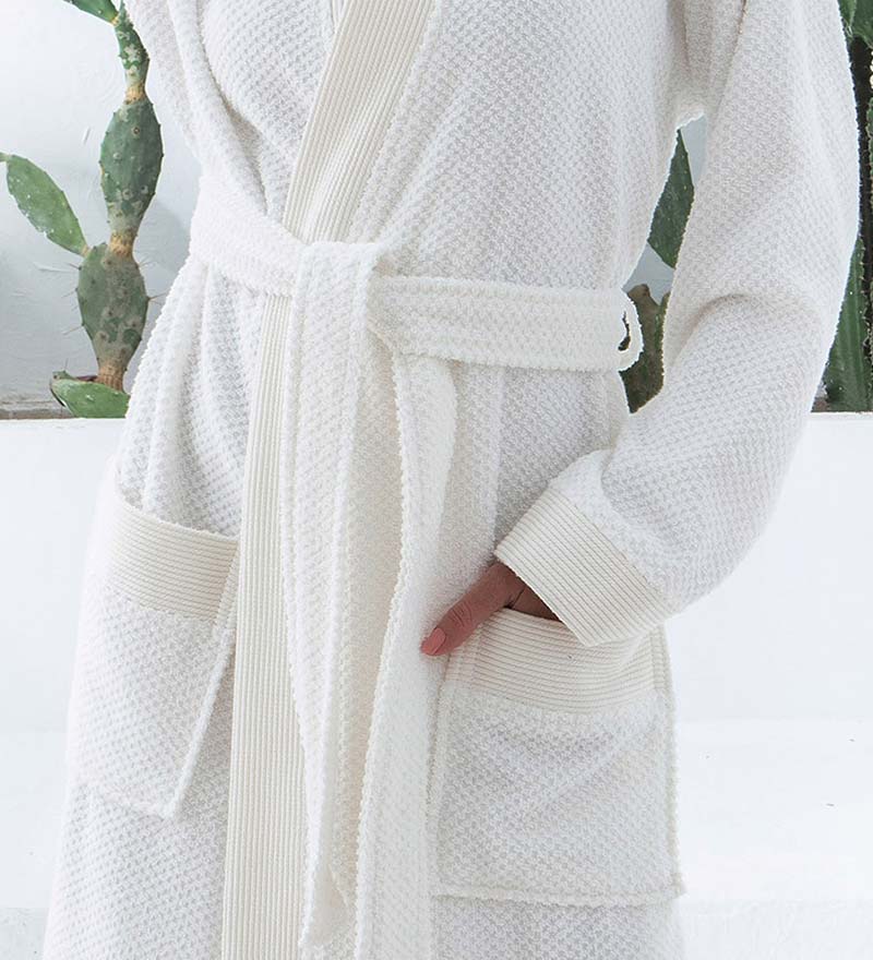 Women's Turkish Cotton Terry Cloth Kimono Robe-53
