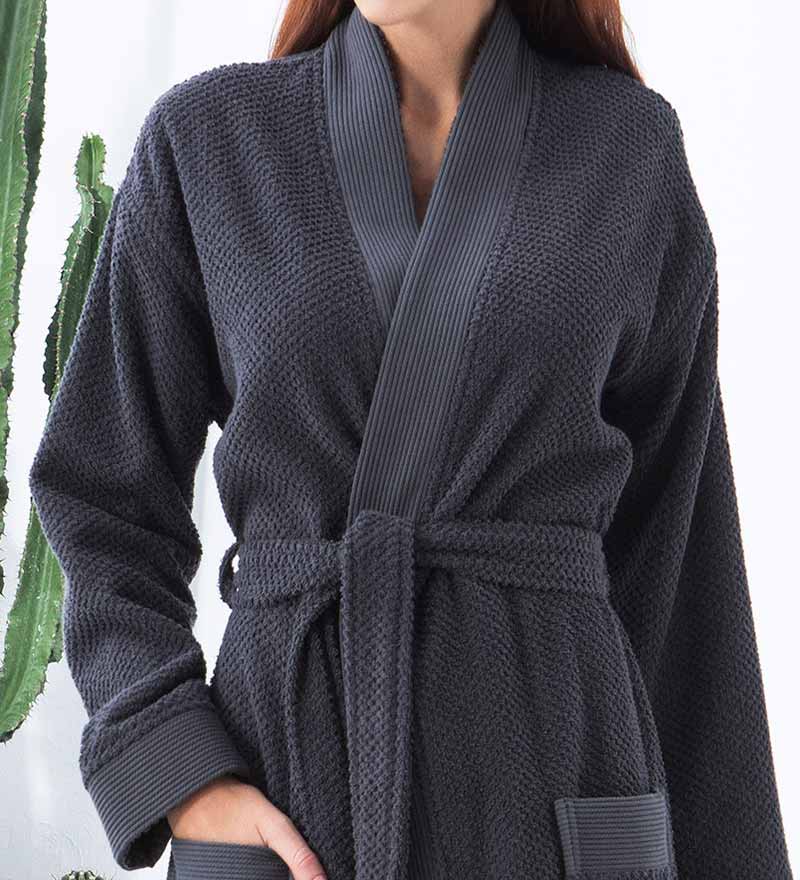 Women's Turkish Cotton Terry Cloth Kimono Robe-44