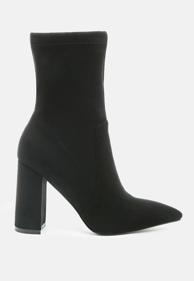 zahara faux suede block heeled boots-12