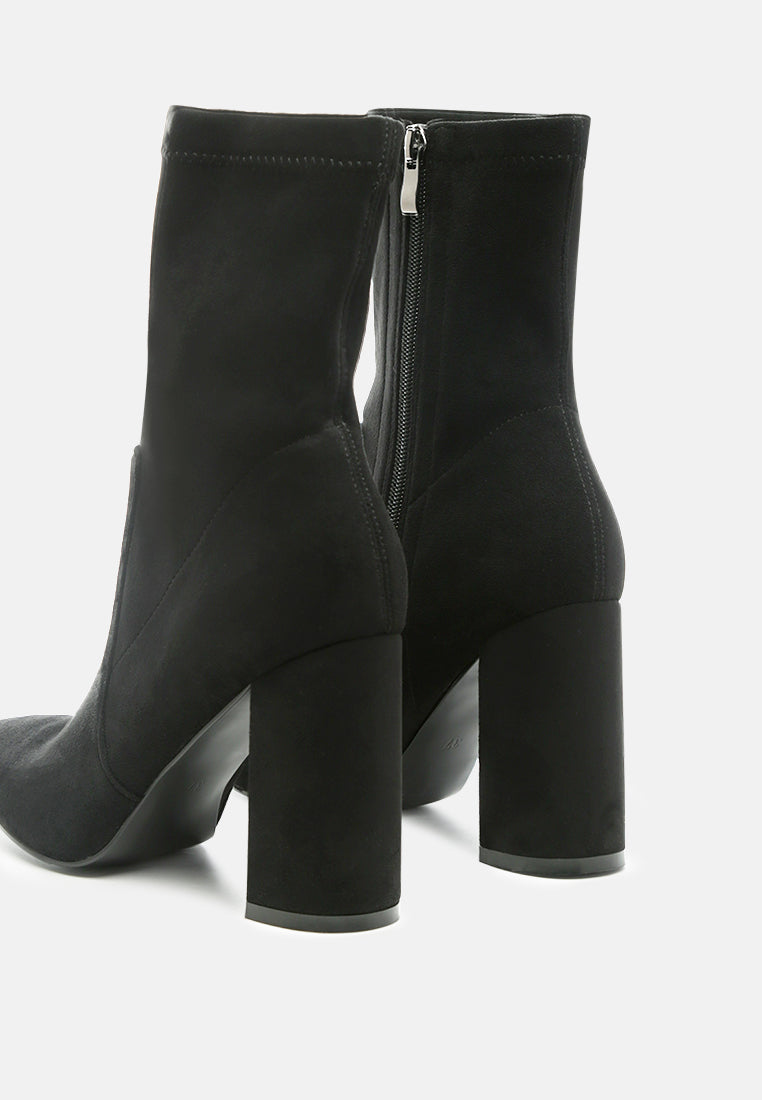 zahara faux suede block heeled boots-15