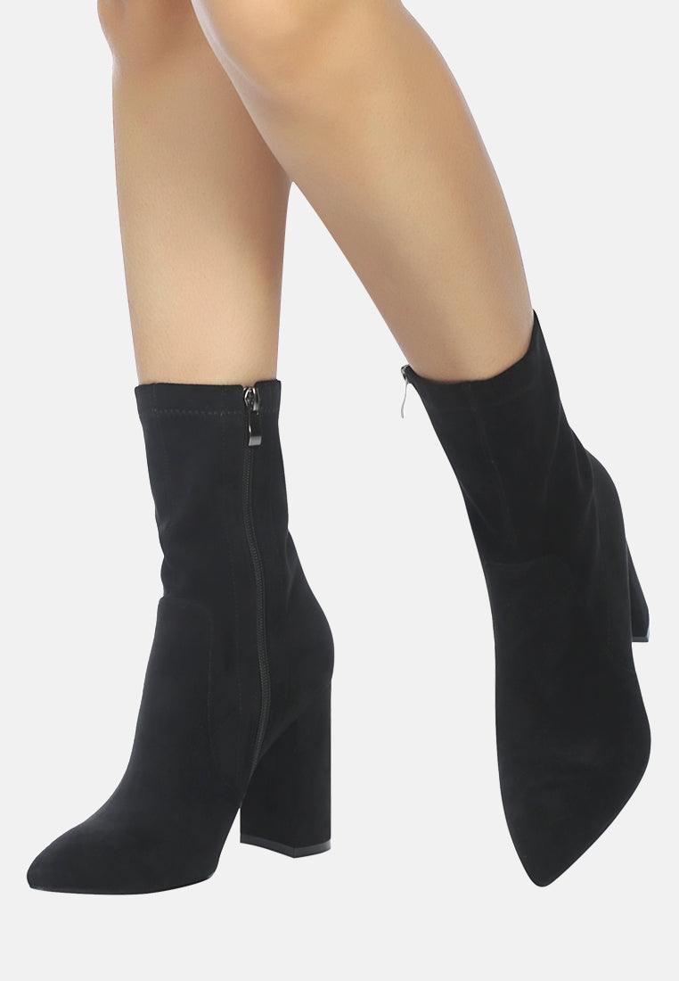 zahara faux suede block heeled boots-13