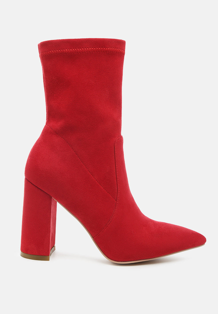 zahara faux suede block heeled boots-6